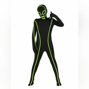 Halloween costume for boys or girls, Glow Alien Morphsuit, Walmart